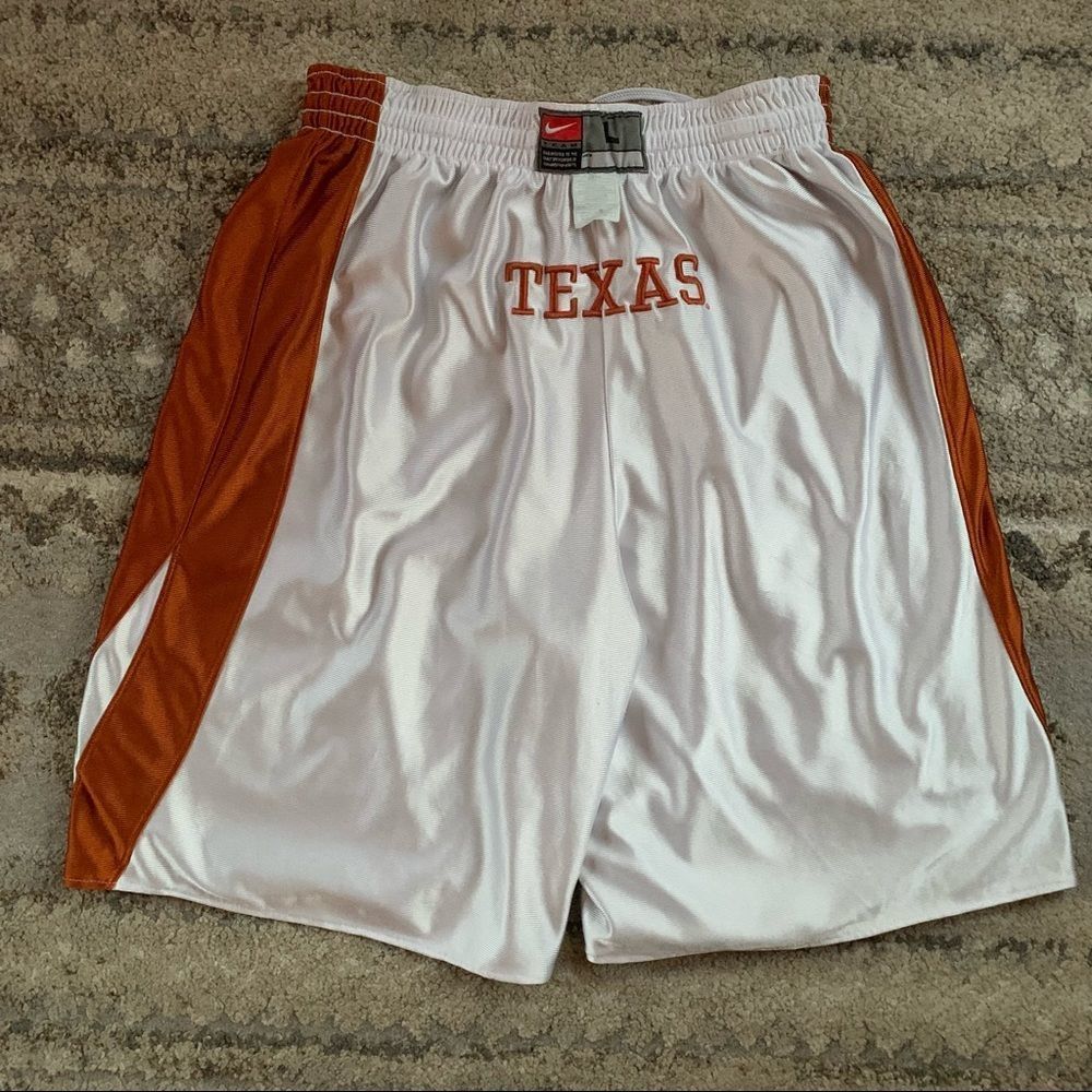 Nike Reversible Texas Longhorn Basketball Shorts Large VTG